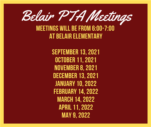 PTA Meeting Dates